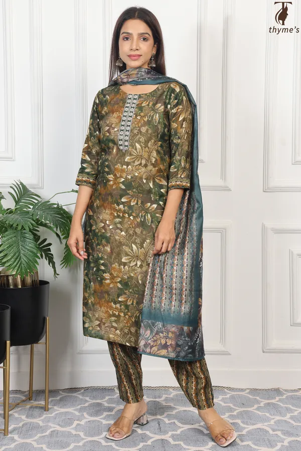 Multicolor_Kurta_Bottom_Dupatta_Set_For_Women