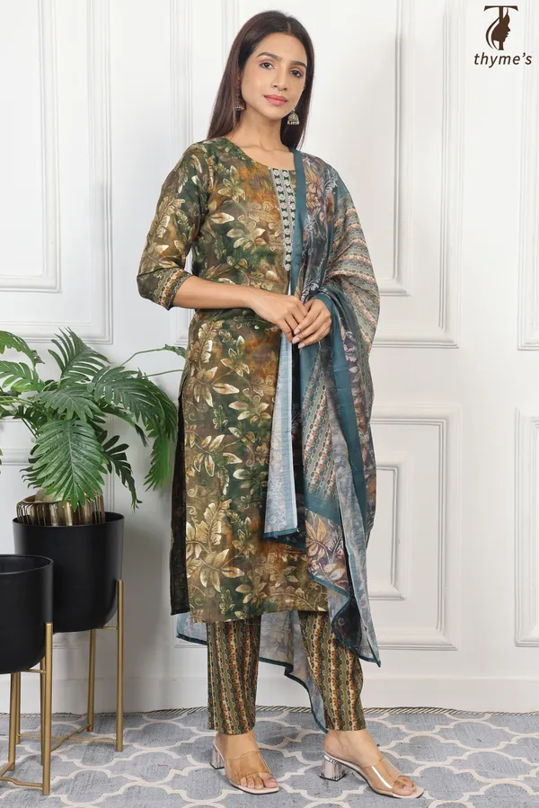 Multicolor_Kurta_Bottom_Dupatta_Set_For_Women