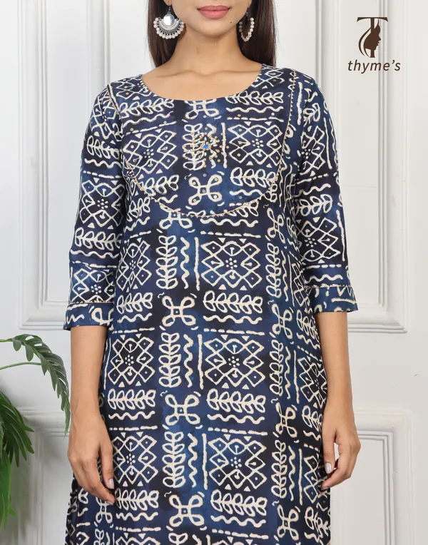 Blue_Rayon_Kurti_For_Women