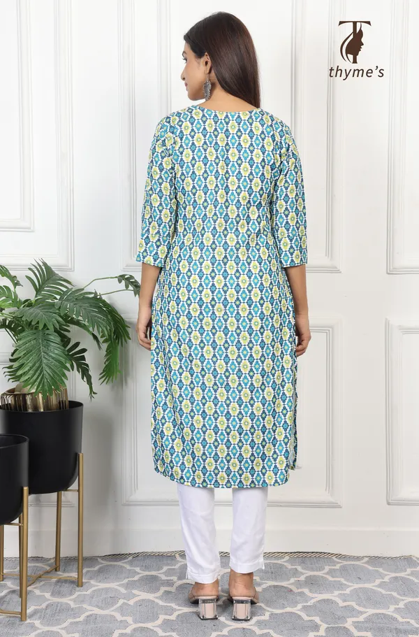 Multicolor_Rayon_Zari_In_Weaving_With_Lining_Kurti_For_Women
