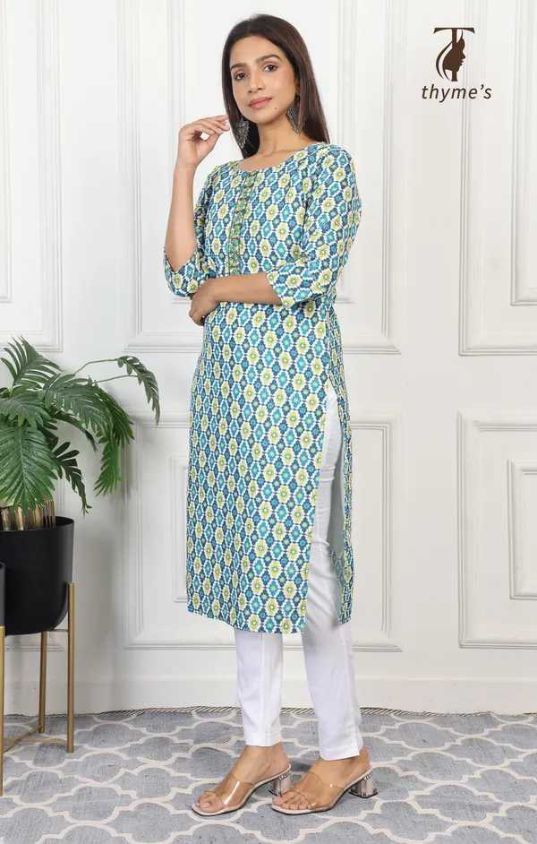 Multicolor_Rayon_Zari_In_Weaving_With_Lining_Kurti_For_Women