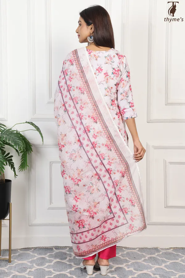 Pink_Floral_Printed_Kurta_Bottom_Dupatta_Set_For_Women