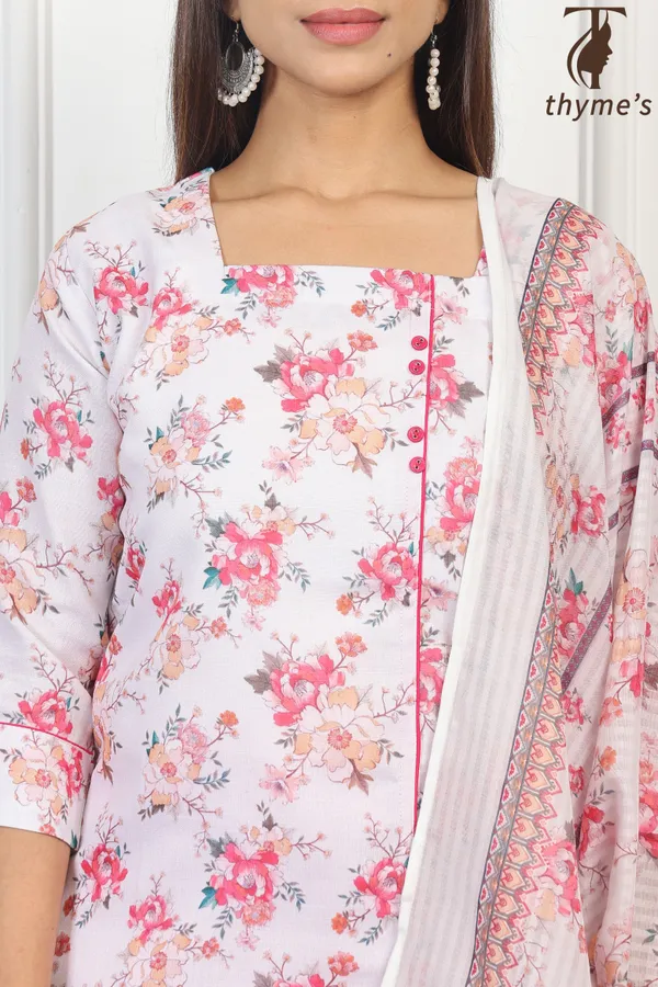 Pink_Floral_Printed_Kurta_Bottom_Dupatta_Set_For_Women