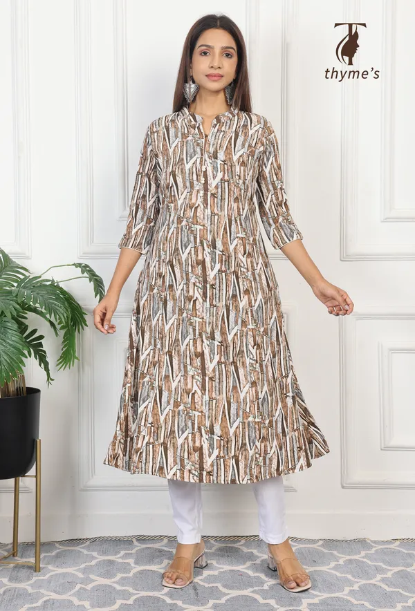 Multicolor_A-line_Kurta_for_women