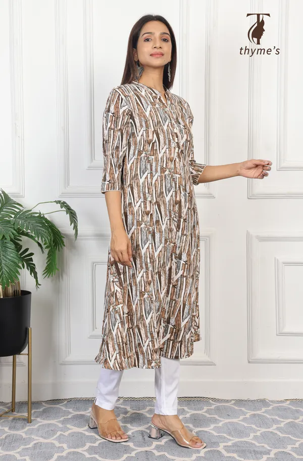 Multicolor_A-line_Kurta_for_women