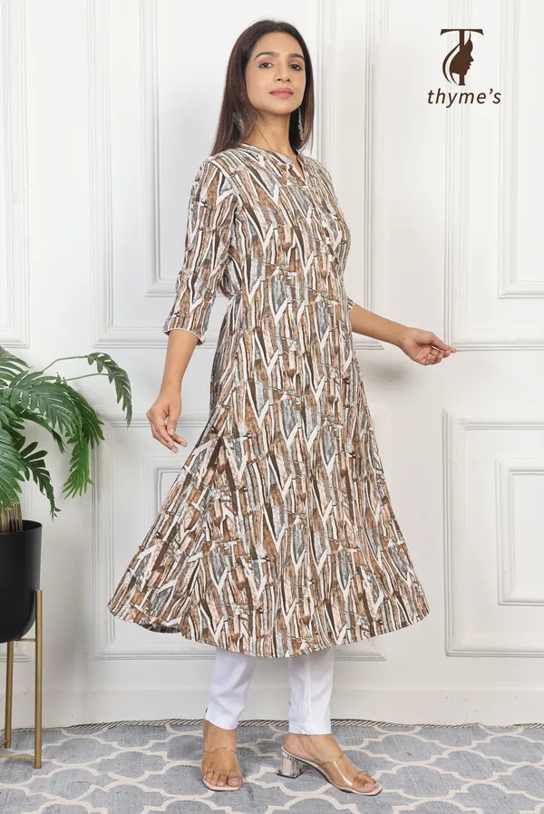 Multicolor_A-line_Kurta_for_women