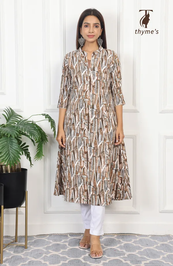 Multicolor_A-line_Kurta_for_women