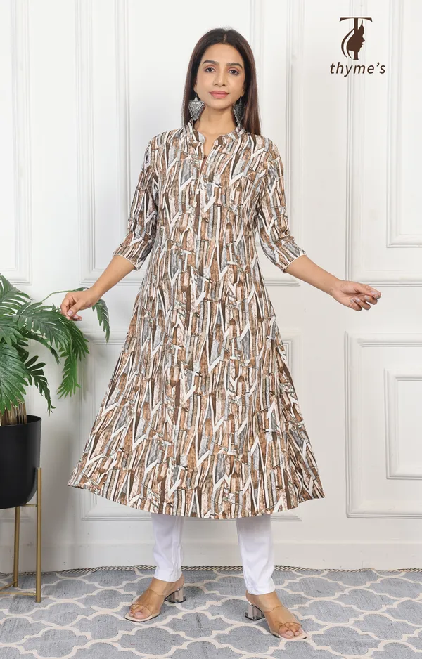 Multicolor_A-line_Kurta_for_women