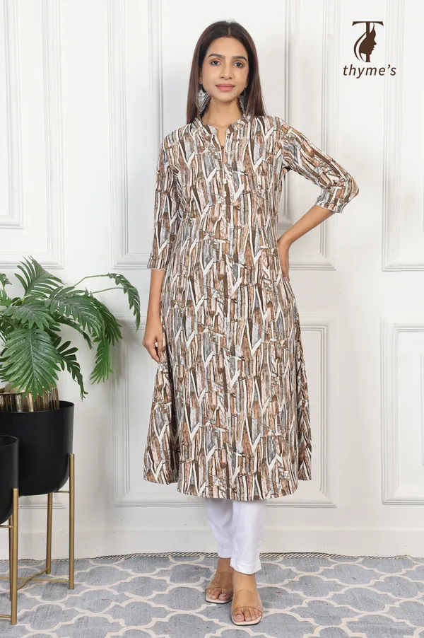 Multicolor_A-line_Kurta_for_women