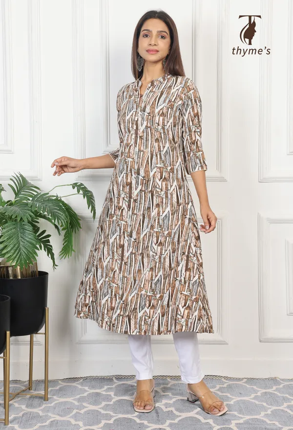 Multicolor_A-line_Kurta_for_women