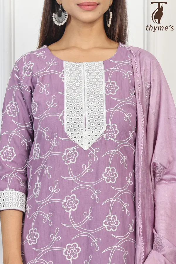Lavender_Kurta_Bottom_Dupatta_Set_For_Women