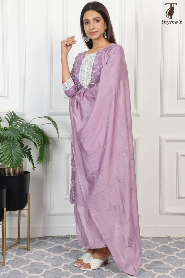 Lavender_Kurta_Bottom_Dupatta_Set_For_Women