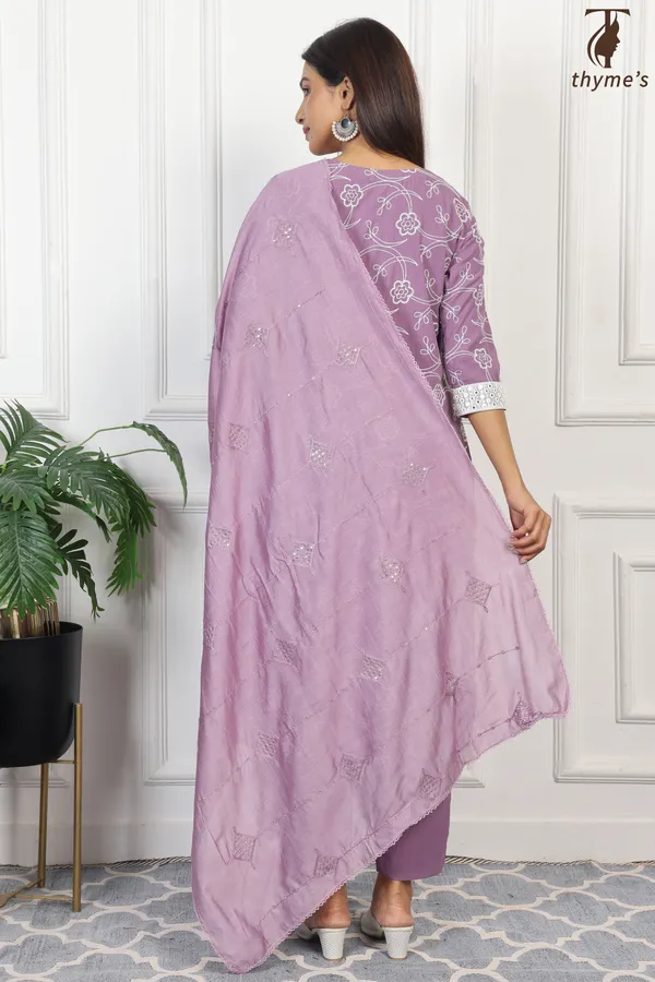 Lavender_Kurta_Bottom_Dupatta_Set_For_Women