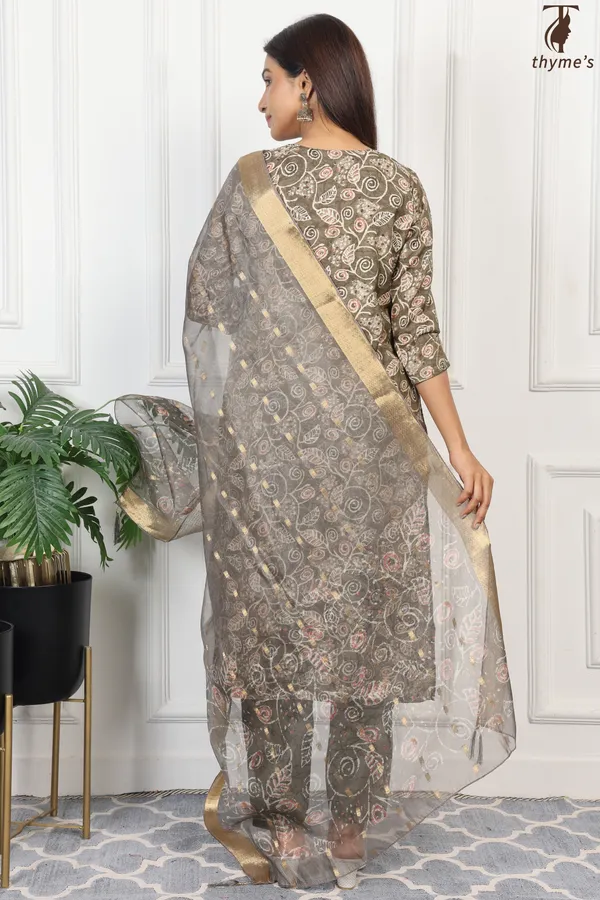 Mehandi_Color_Kurta_Set_For_Women