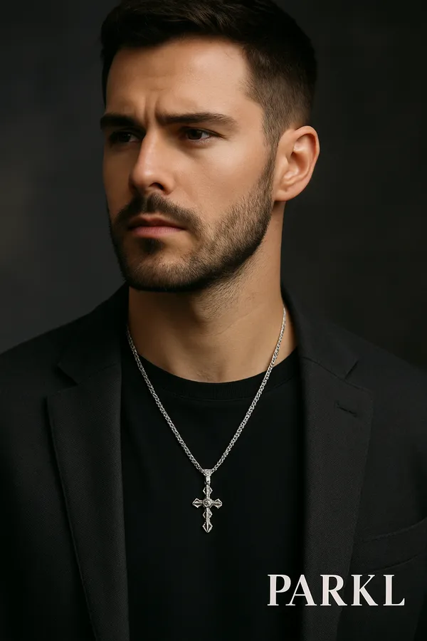 925_Sterling_Silver_Cross_Pendant_For_Men