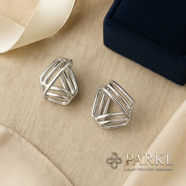 925_Sterling_Silver_Traingle_Geometric_Stud_Earrings_For_Women
