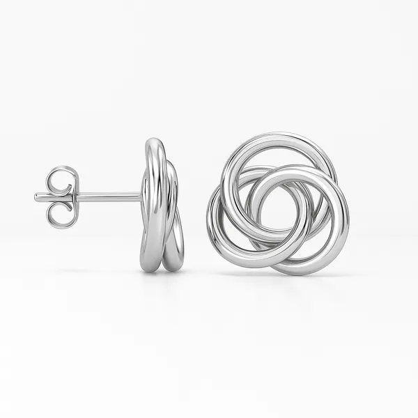 925_Sterling_Silver_Love_Knot_Stud_Earrings_For_Women