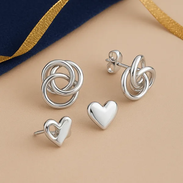 925_Sterling_Silver_Love_Knot_Stud_Earrings_For_Women