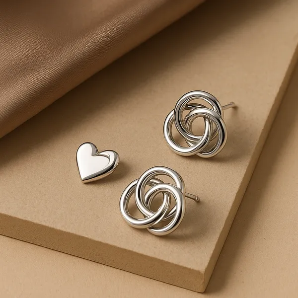 925_Sterling_Silver_Love_Knot_Stud_Earrings_For_Women