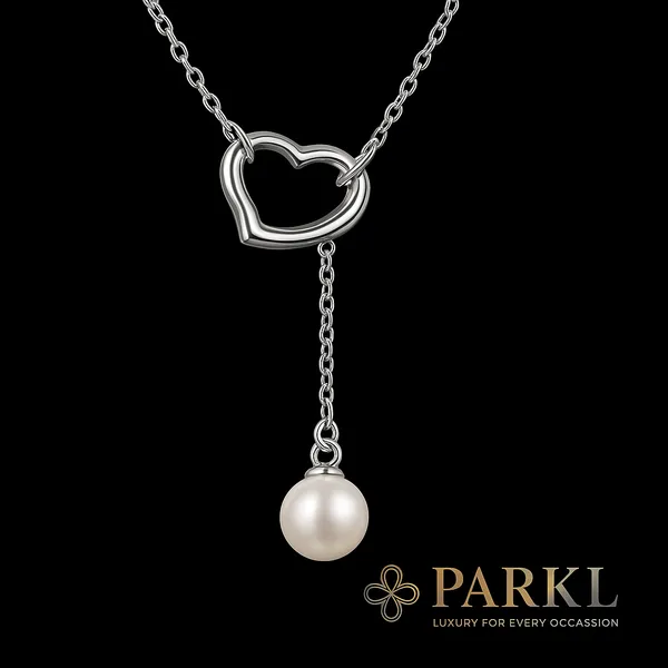 925_Sterling_Silver_Heart_Pearl_Drop_Pendant_Necklace_For_Women