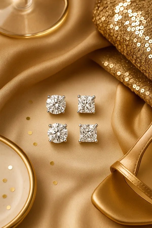 925_Sterling_Silver_Solitaire_Crystal_Stud_Earrings_Set_For_Women