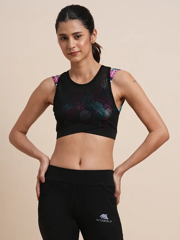 Black_Polyester_Casual_Sports_Bra_For_Women