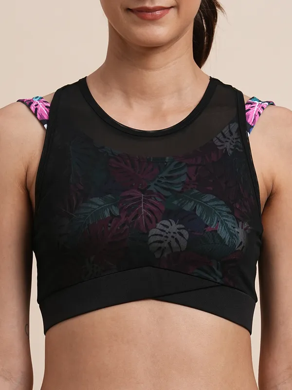 Black_Polyester_Casual_Sports_Bra_For_Women