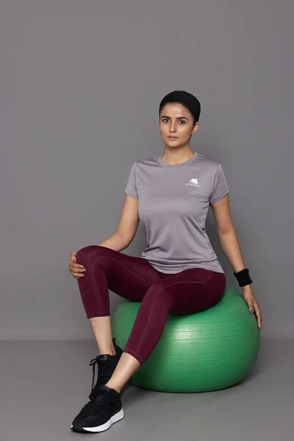 Marron_Polyester_Casual_Leggings_For_Women