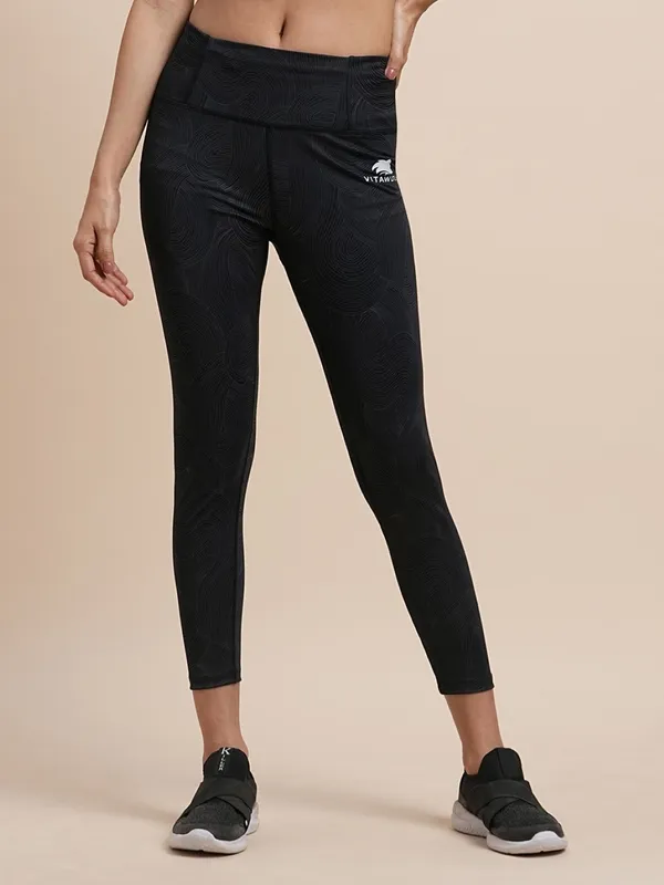 Black_Polyester_Casual_Leggings_For_Women