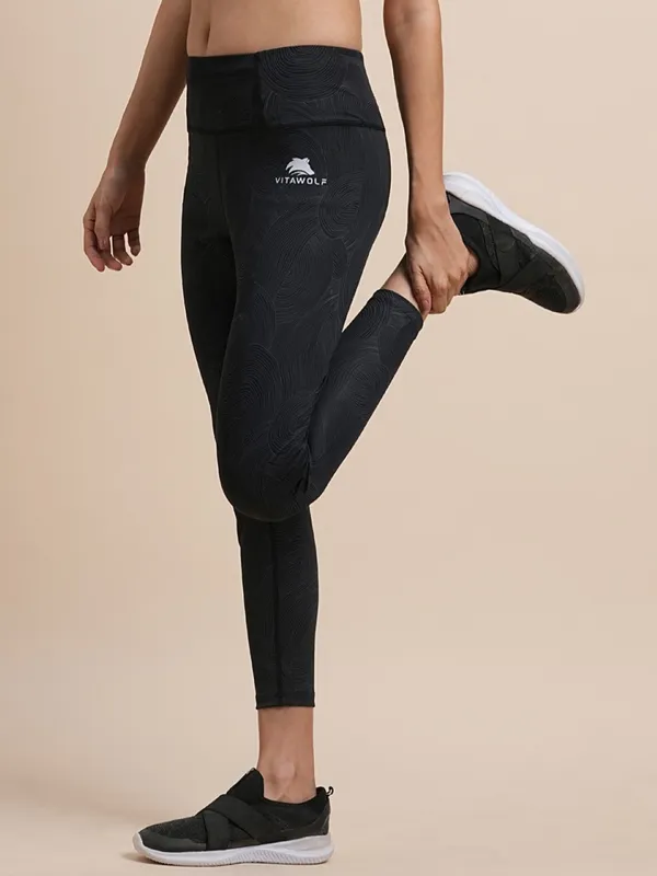 Black_Polyester_Casual_Leggings_For_Women