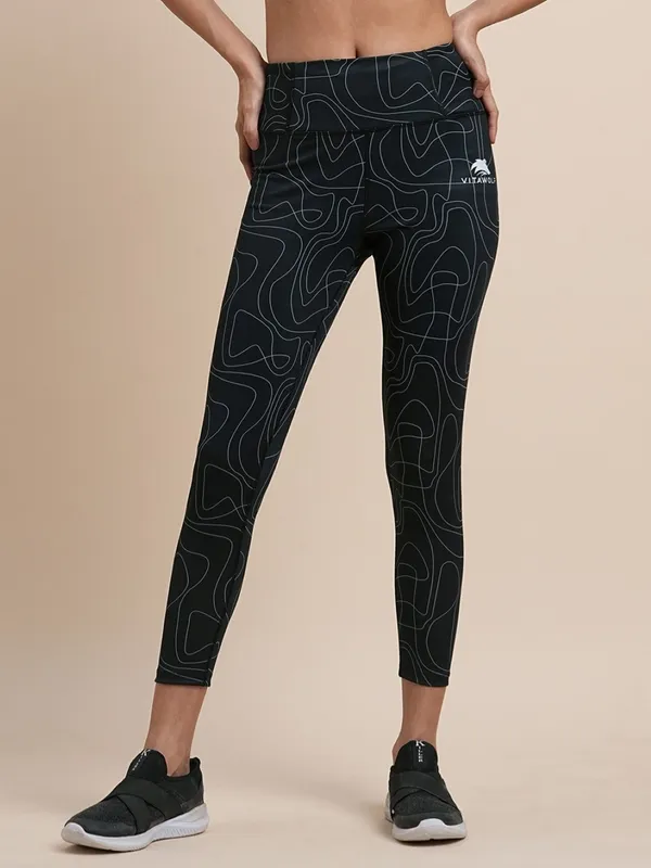 Black_Polyester_Casual_Leggings_For_Women