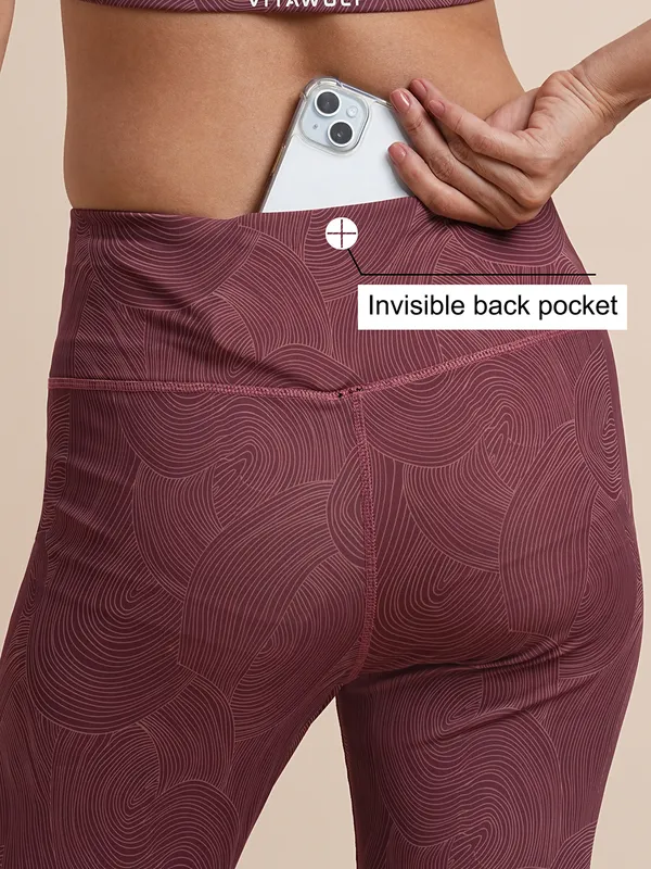 Palevioletred_Polyester_Casual_Leggings_For_Women
