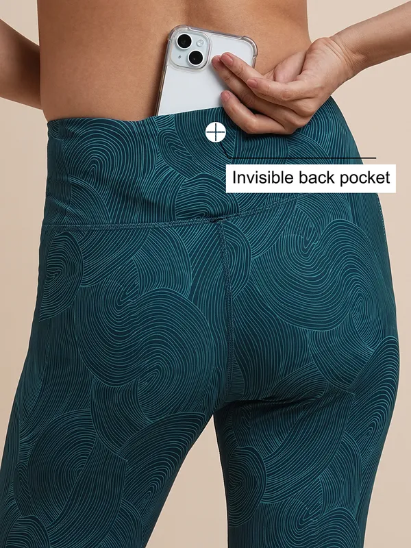 Teal_Polyester_Casual_Leggings_For_Women
