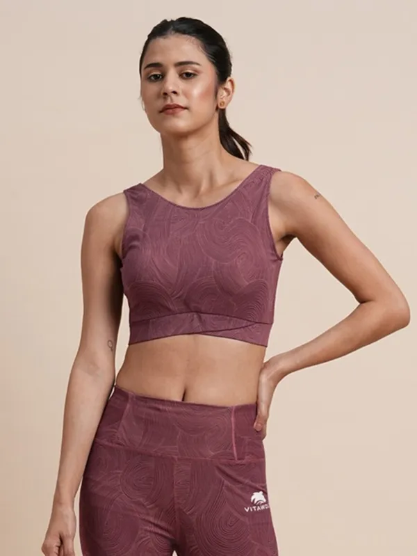 Palevioletred_Polyester_Casual_Sports_Bra_For_Women