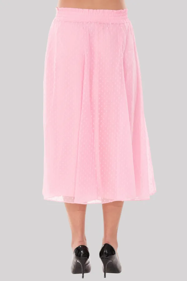 Baby_Pink_Georgette__Midi_Length_A-Line_Skirt_For_Women_&_Girls