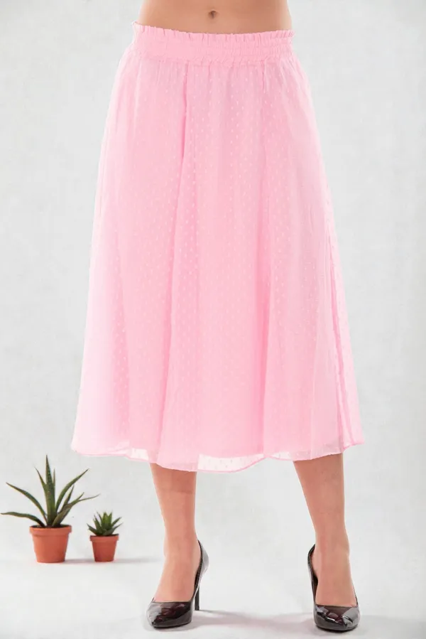Baby_Pink_Georgette__Midi_Length_A-Line_Skirt_For_Women_&_Girls