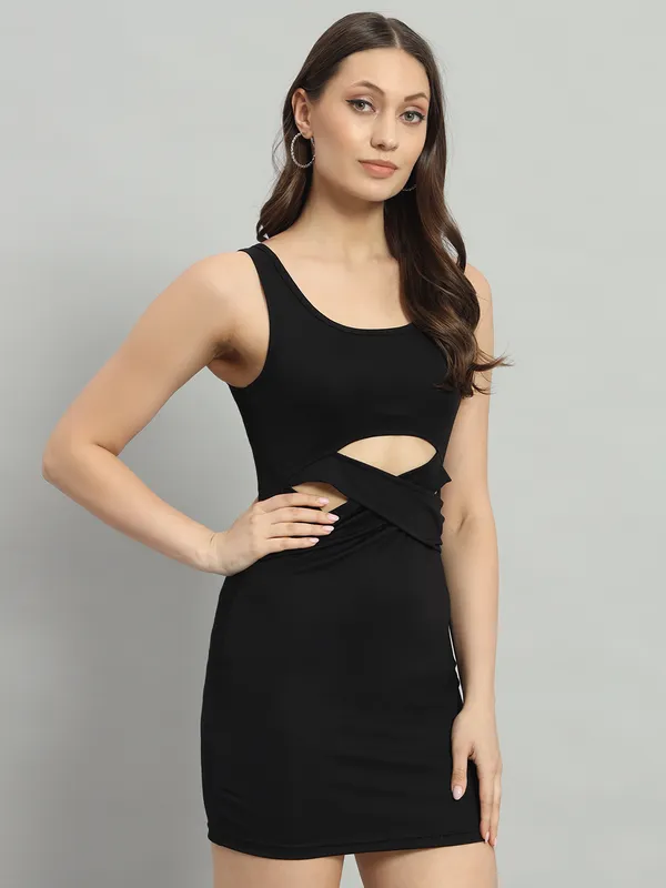 Black_Cotton_Blend_Solid_Sleeveless_Stretchable_Cut_Out_Bodycon_Dress_For_Women_&_Girls