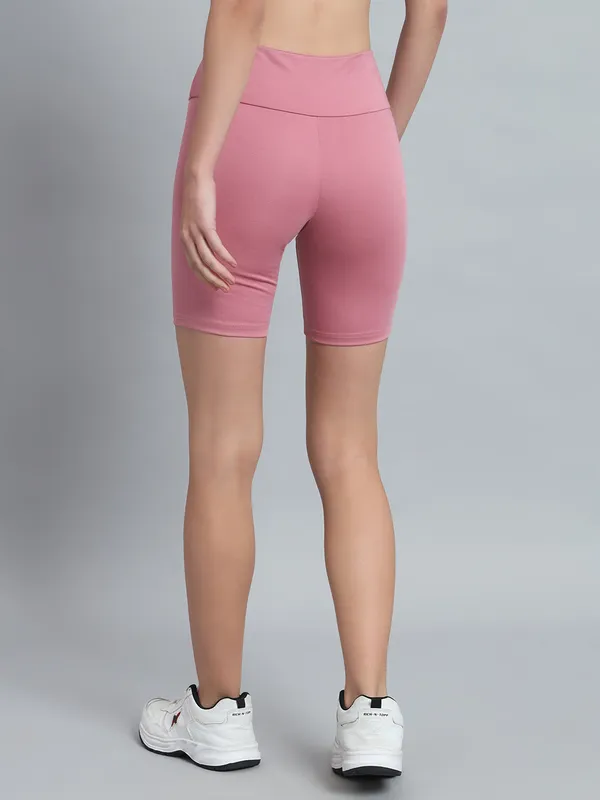 Light_Pink_Bikerbabe_With_Broad_Waistband_Shorts_For_Women_&_Girls