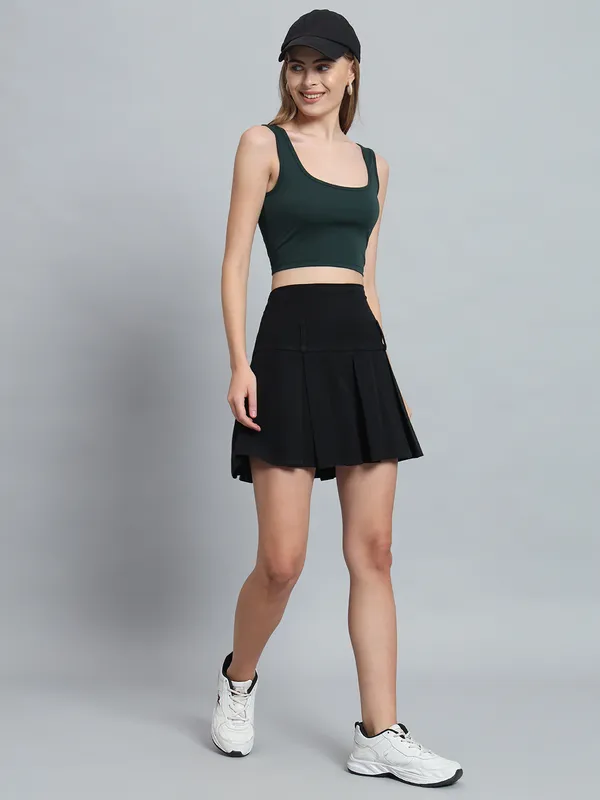 Bottle_Green_Wide_Neck_Sleeveless_Sunny_Crop_Top_For_Women_&_Girls