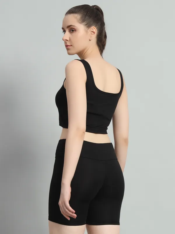 Black_Top_And_Bikerbabe_Shorts_Cord_Set_For_Women_&_Girls