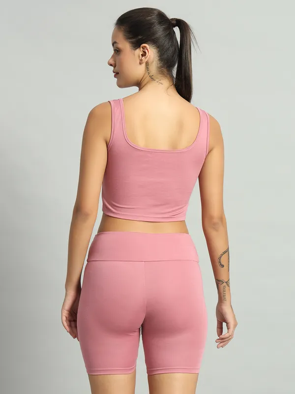 Light_Pink_Sunny_Top_And_Bikerbabe_Shorts_Cord_Set_For_Women_&_Girls