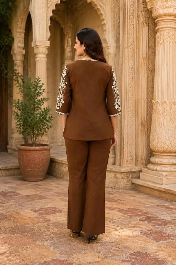 Cocoa_Brown_Embroidered_3-Piece_Co-Ord_Set