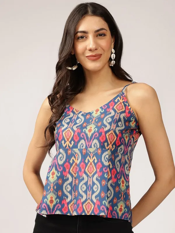 Ethnic_Printed_Sleeveless_Cotton_Peplum_Crop_Top