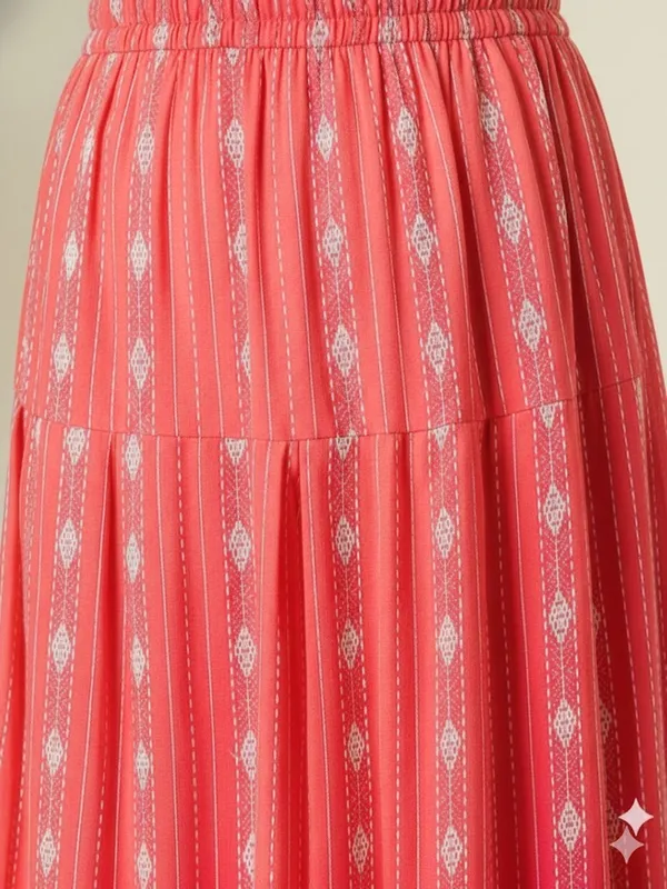 Beautiful_Orange_Aari_Mirror_Work_White_Kurti_With_Pant