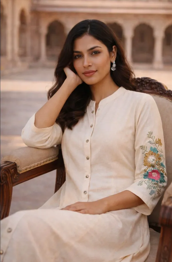 Off_White_Cotton_Flex_Kurta_Set
