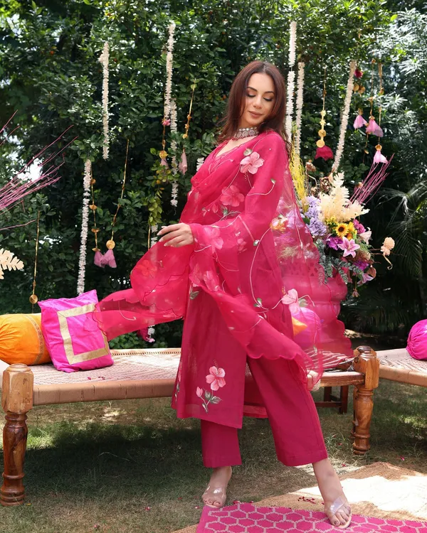 Organza_kurta_pant_set_