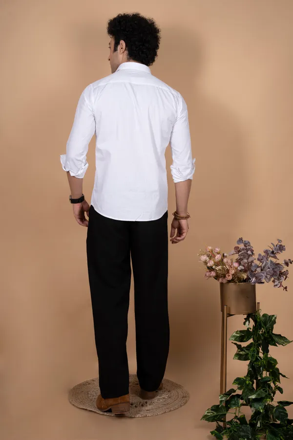 White_Premium_Giza_Cutway_Collar_Full_Sleeves_Shirts_For_Men