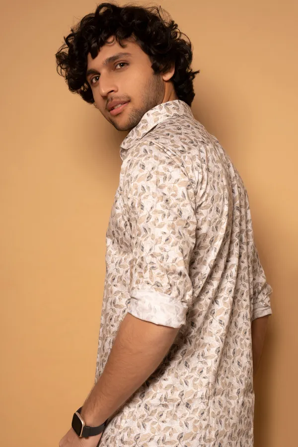 Beige_Giza_Cotton_Printed_Slim_Fit_Shirts_For_Men