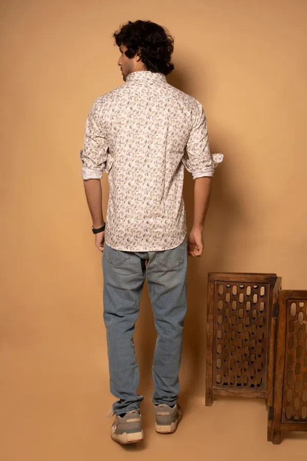 Beige_Giza_Cotton_Printed_Slim_Fit_Shirts_For_Men