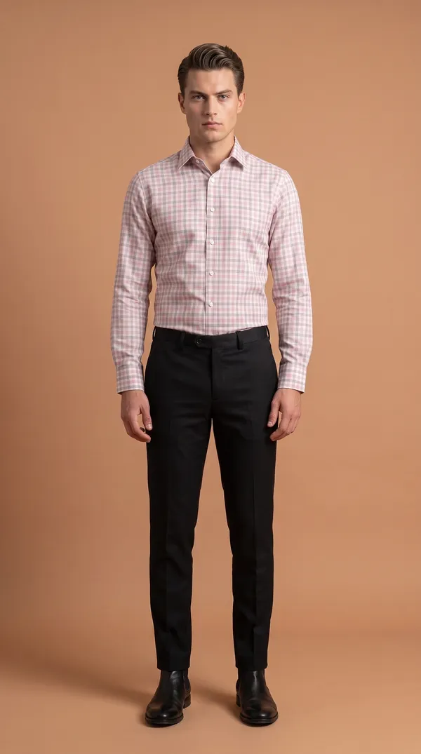 Multi_Colour_Giza_Cotton_Checks_Slim_Fit_Shirts_For_Men
